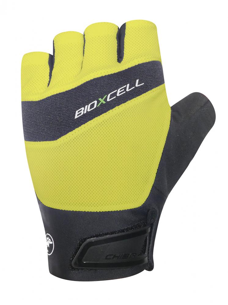 CHIBA BioXCell Pro - Radhandschuhe XS neongelb mit BioXCell-Polsterung