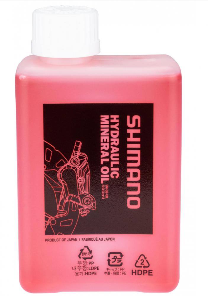Shimano SM-DB-OIL Hydraulik-Mineralöl - 500 ml Rot