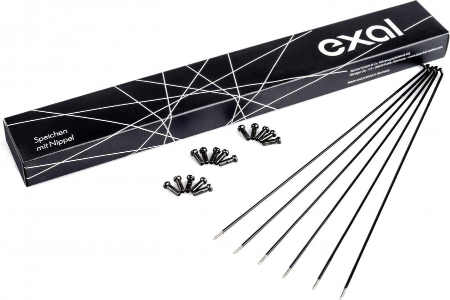 Exal SPEICHE 2MM, 260MM, schwarz, 100 Stück - stabile Laufrad-Einspeichung