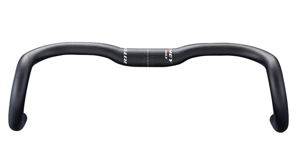 Ritchey Comp ErgoMax Drop Lenker 31,8 mm, 46 cm Breite, 128 mm Drop, 73 mm Reach, 10 mm Rise, 4° Backsweep, 12° Flare, BB Schwarz