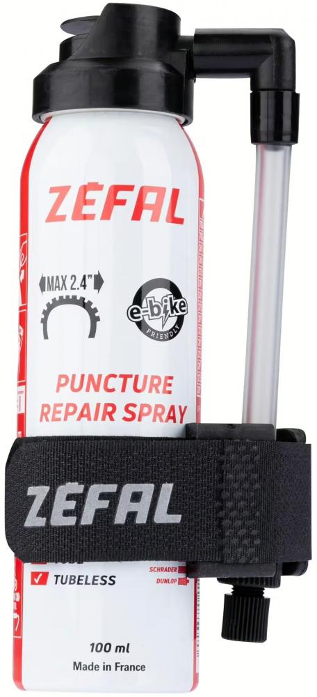 Zéfal Pannenspray 100ml zur schnellen Fahrradreifen-Reparatur unterwegs, auch für E-Bikes und Tubeless-Reifen.