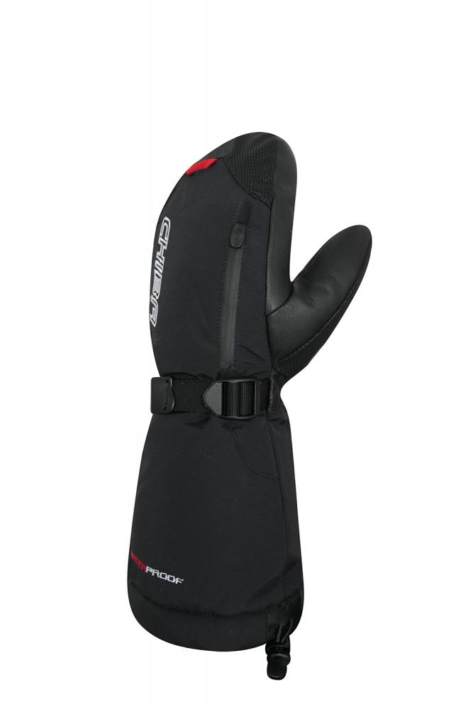 CHIBA Thermo Mitten - wasserdichte, winddichte Radhandschuhe mit Primaloft, Größe 7, schwarz