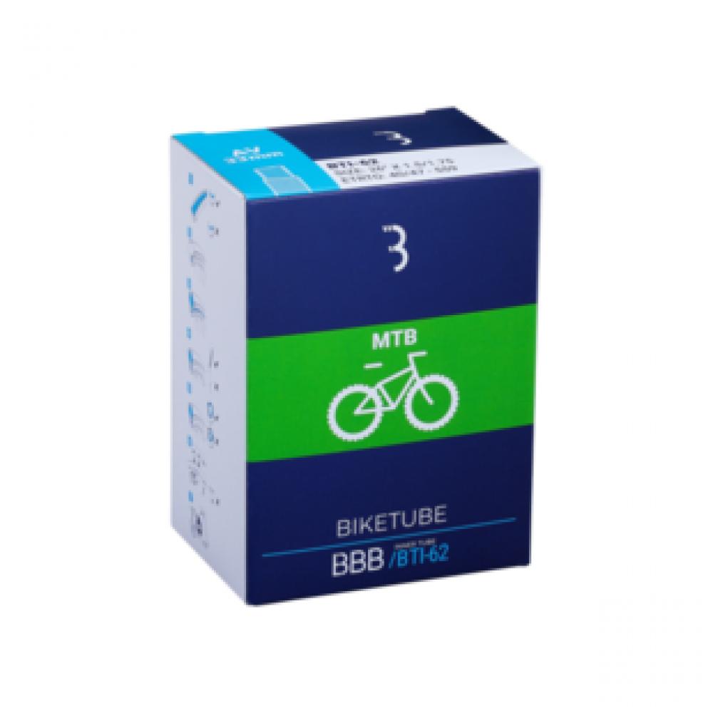 BBB Cycling BBB Schlauch FV 26x1.75/2.35 schwarz 75 - zuverlässiger 26 Zoll Fahrradschlauch