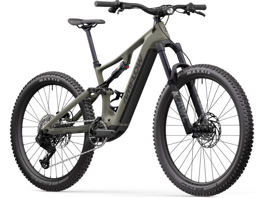 Amflow PR Carbon E-Fully Größe M 40,5 cm - Avinox M2 - 800 Wh - SRAM Eagle Transmission - Moosgrün