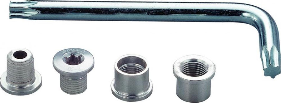 FSA Kettenblattschraubenset MTB 4-Arm 12-teilig Silber - leichte, robuste Befestigung