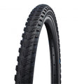 Schwalbe Marathon 365 Drahtreifen mit GreenGuard Pannenschutz, schwarzer Ganzjahres-Fahrradreifen mit Profil.