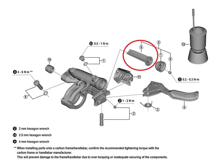 SHIMANO Membran für XTR BL-M9220 - kleine Dichtungseinheit für präzise Bremsperformance