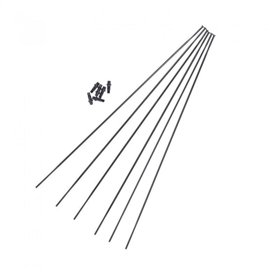 Schwarzes DT Swiss Speichenkit mit Nippeln für EXC1200 SPLINE VR/HR 27,5/29 Zoll.