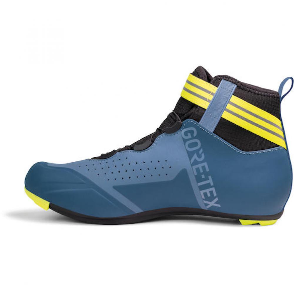 Sidi ROAD Nix navy/yellow fluo 41 Blau/neongelb - warmer Rennradschuh mit Carbon-Sohle